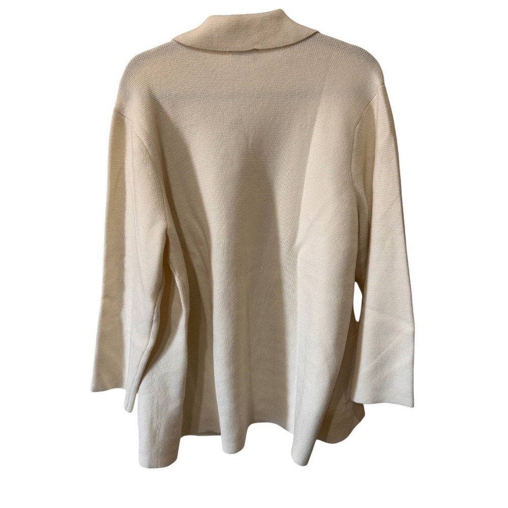On 34th Women's Sweater Blazer Alabaster 1X‎ - Picture 7 of 7
